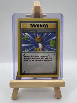 Trainer Gust Of Wind 93/102 Base Set Uncommon Pokemon Card Unlimited 1999 - Image 1