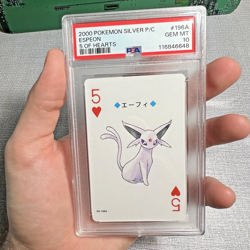 Umbreon Espeon PSA 10 Pokemon Silver Playing Card 9 5 HEARTS 197 196A Sequential - Image 4