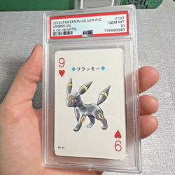 Umbreon Espeon PSA 10 Pokemon Silver Playing Card 9 5 HEARTS 197 196A Sequential - Image 5
