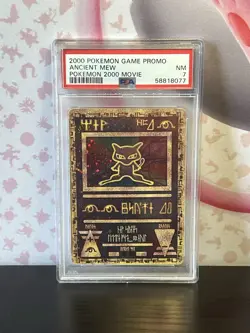 Pokemon TCG PSA 7 Ancient Mew 1 Pokemon Movie 2000 Promo Holo Card Nintendo 2000 - Image 1