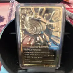 23K Gold Plated Poliwhirl Trading Card 1999 Burger King Pokemon & Pokeball - Image 4