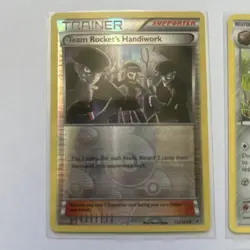Pokemon Card Set-Team Rocket's Handiwork; Shieldon; Quick Ball; Energy Retrieval - Image 2