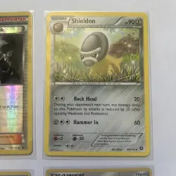 Pokemon Card Set-Team Rocket's Handiwork; Shieldon; Quick Ball; Energy Retrieval - Image 3