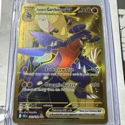 Pokemon TCG Destined Rivals Cynthia's Garchomp EX 241/182 Secret Rare Card - Image 1
