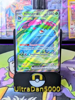 Venusaur ex 182/165 151 Pokemon Card Full Art Ultra Rare Scarlet And Violet - Image 1