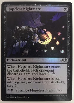 mtg magic Hopeless Nightmare FOIL ENGLISH Cauchemar sans espoir 2 available - Image 1