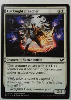 Luxknight Breacher *PLAYSET* Magic MtG x4 Edge of Eternities - Image 1