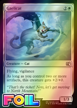 x1 Gaelicat FOIL FIN Final Fantasy MTG 22 M/NM 1x - Image 1