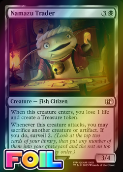 x1 Namazu Trader FOIL FIN Final Fantasy MTG 107 M/NM 1x - Image 1