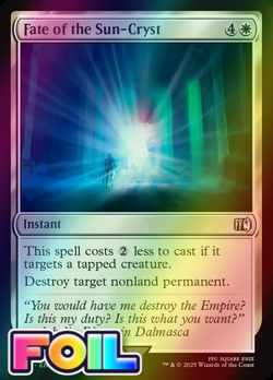 x1 Fate of the Sun-Cryst FOIL FIN Final Fantasy MTG 19 M/NM 1x - Image 1