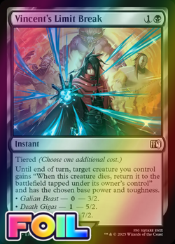 x1 Vincent's Limit Break FOIL FIN Final Fantasy MTG 126 M/NM 1x - Image 1