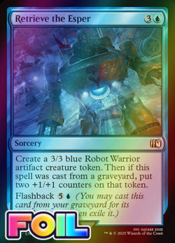 x1 Retrieve the Esper FOIL FIN Final Fantasy MTG 68 M/NM 1x - Image 1