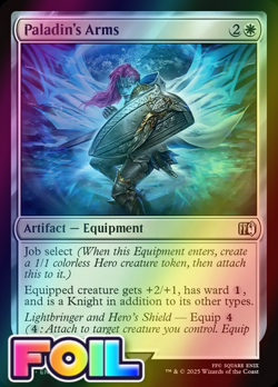 x1 Paladin's Arms FOIL FIN Final Fantasy MTG 28 M/NM 1x - Image 1