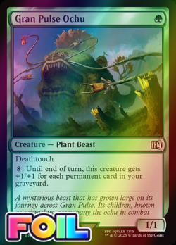 x1 Gran Pulse Ochu FOIL FIN Final Fantasy MTG 189 M/NM 1x - Image 1