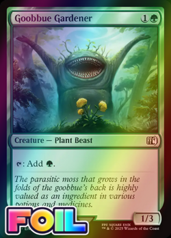 x1 Goobbue Gardener FOIL FIN Final Fantasy MTG 188 M/NM 1x - Image 1