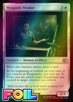 x1 Weapons Vendor FOIL FIN Final Fantasy MTG 40 M/NM 1x - Image 1