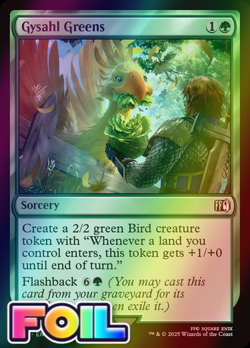 x1 Gysahl Greens FOIL FIN Final Fantasy MTG 190 M/NM 1x - Image 1