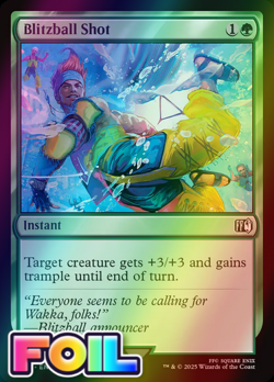 x1 Blitzball Shot FOIL FIN Final Fantasy MTG 176 M/NM 1x - Image 1