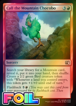 x1 Call the Mountain Chocobo FOIL FIN Final Fantasy MTG 131 M/NM 1x - Image 1