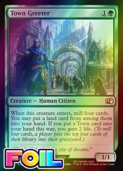 x1 Town Greeter FOIL FIN Final Fantasy MTG 209 M/NM 1x - Image 1