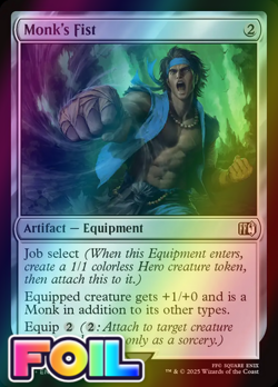 x1 Monk's Fist FOIL FIN Final Fantasy MTG 265 M/NM 1x - Image 1