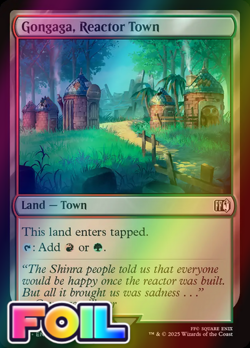 x1 Gongaga, Reactor Town FOIL FIN Final Fantasy MTG 280 M/NM 1x - Image 1