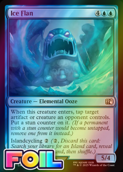 x1 Ice Flan FOIL FIN Final Fantasy MTG 55 M/NM 1x - Image 1