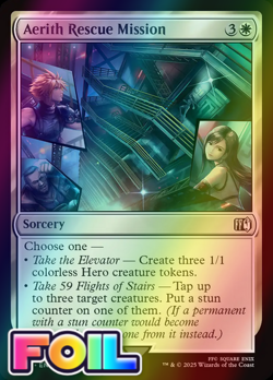 x1 Aerith Rescue Mission FOIL FIN Final Fantasy MTG 5 M/NM 1x - Image 1