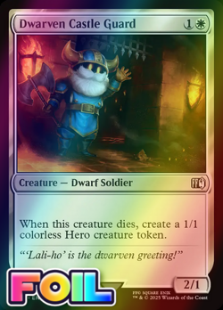x1 Dwarven Castle Guard FOIL FIN Final Fantasy MTG 18 M/NM 1x - Image 1