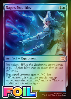 x1 Sage's Nouliths FOIL FIN Final Fantasy MTG 70 M/NM 1x - Image 1