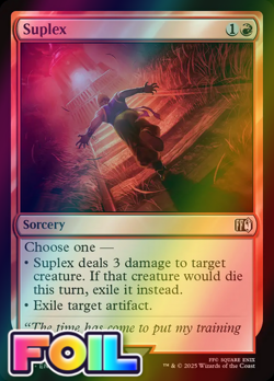 x1 Suplex FOIL FIN Final Fantasy MTG 164 M/NM 1x - Image 1