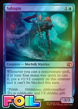 x1 Sahagin FOIL FIN Final Fantasy MTG 71 M/NM 1x - Image 1