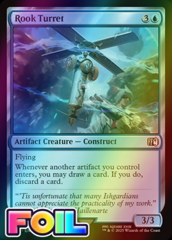 x1 Rook Turret FOIL FIN Final Fantasy MTG 69 M/NM 1x - Image 1