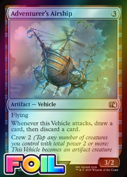 x1 Adventurer's Airship FOIL FIN Final Fantasy MTG 252 M/NM 1x - Image 1