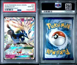 2018 Pokemon Sun & Moon Forbidden Light Xerneas GX #90 PSA 10 Gem Mint - Image 3