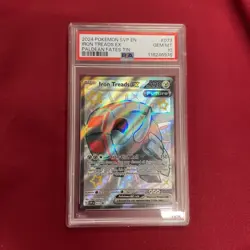 Graded PSA 10 2024 Pokemon SCP EN Iron Treads EX Paldean Fates Tin #073 GEM MT - Image 1