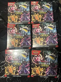 LOT Of 6 Pokemon TCG Scarlet & Violet Paldean Fates Booster Bundle Sealed - Image 1