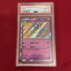 Graded PSA 10 2024 Pokemon P AF EN Kirlia Shiny Rare #154 GEM MT - Image 1