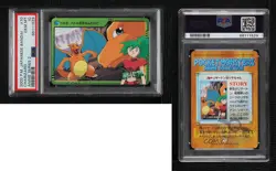 Charizard Bandai Carddass Pokemon Anime Collection Gold and Silver Vending 0k9n - Image 3