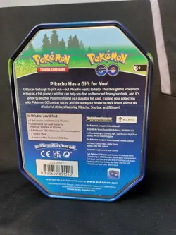 Pokemon Go Empty Collectors Tin - Pikachu Pokemon TCG - 2022 820650850776 - Image 2
