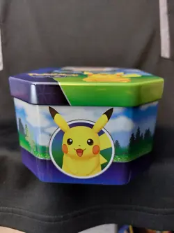 Pokemon Go Empty Collectors Tin - Pikachu Pokemon TCG - 2022 820650850776 - Image 5
