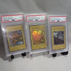 PSA9-8 Yugioh Duelist Kingdom Glory King's Hand Sea Sail Ultra Set of 3 English - Image 1