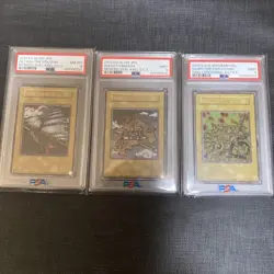 PSA9-8 Yugioh Duelist Kingdom Glory King's Hand Sea Sail Ultra Set of 3 Japanese - Image 1