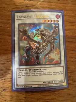 Yugioh! Lavalval Dragon GFTP-EN047 Ultra Rare 1st Edition Near Mint! - Image 1