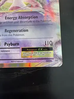 Mewtwo EX 52/108 XY Evolutions Holo Ultra Rare Pokemon TCG Card NM - Image 3