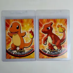 Vintage 1999 Pokemon Card Lot Of 2 Charmander #4 & Charmeleon #5 Non-Holo L👀K! - Image 1