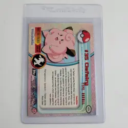 Vintage 1999 Pokemon CLEFAIRY HOLO Topps PACK FRESH Card 35 TV Animation L👀K! - Image 2