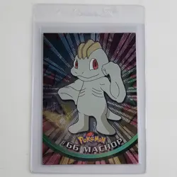 Vintage 1999 Pokemon Machop HOLO Topps Card 66 PACK FRESH Fighting Type L👀K! - Image 1