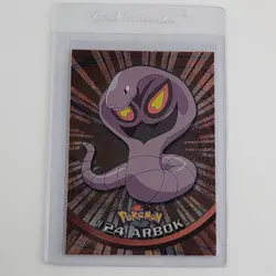 Vintage 1999 Pokemon ARBOK HOLO Foil Card 24 Topps TV Animation PACK FRESH! - Image 1