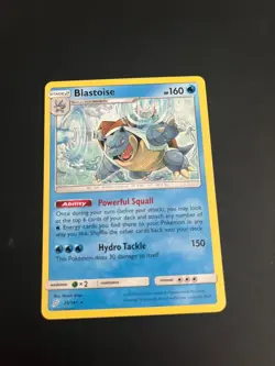 Pokemon Blastoise 25/181 Non Holo Rare Sun Moon Team Up Trading Card TCG - Image 1